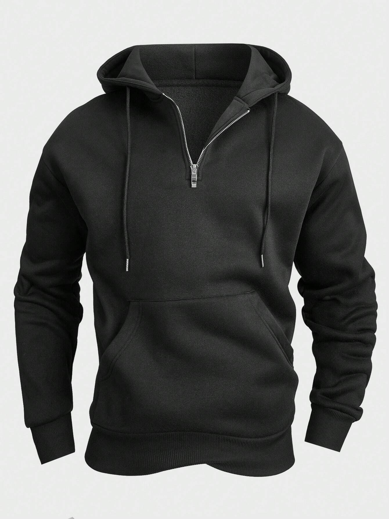 Milan | Stilfuld Herre-Hoodie med Frontlomme og Snor