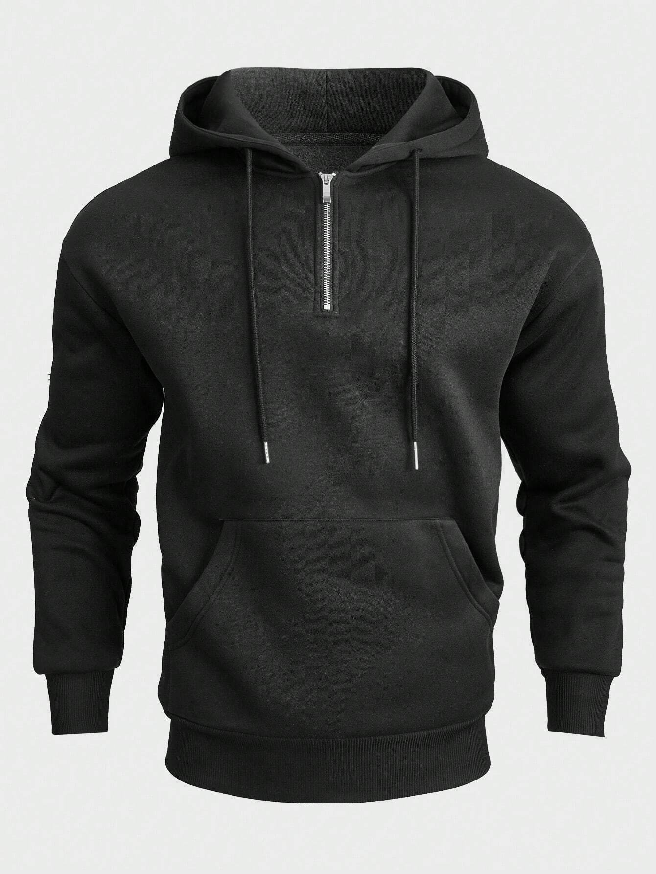 Milan | Stilfuld Herre-Hoodie med Frontlomme og Snor