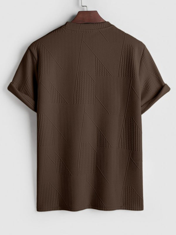 Geo | Jacquard 2-delt sæt i kaffe