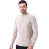 Louis | Cashmere Strikjakke med Halv Lynlås