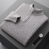 Louis | Cashmere Strikjakke med Halv Lynlås