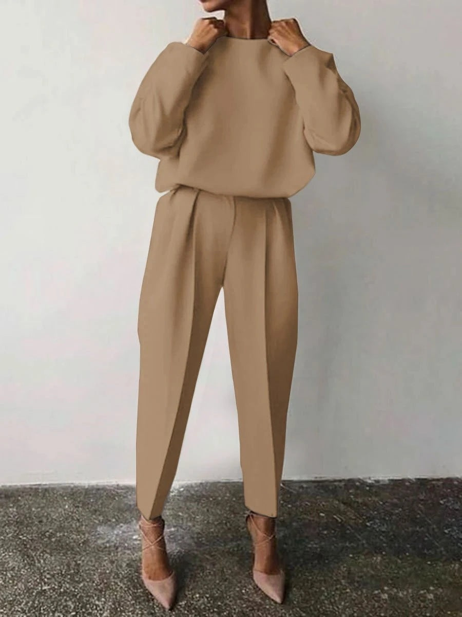 Mila – Stilfuldt To-delt Sæt til det Perfekte Hverdagslook!