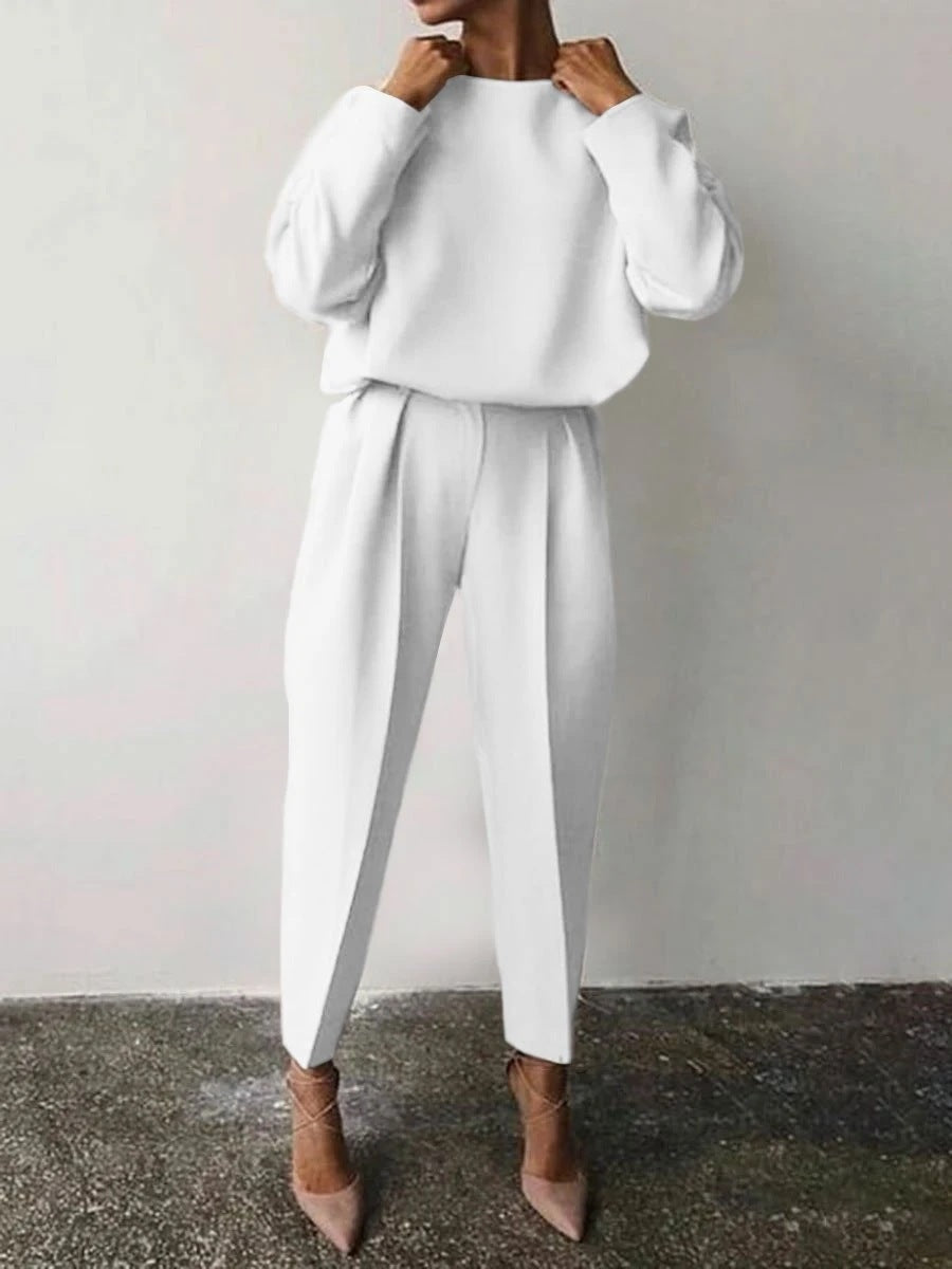 Mila – Stilfuldt To-delt Sæt til det Perfekte Hverdagslook!