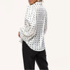 ALINA | Elegant Polka-Dot Bluse – Den perfekte kombination af stil og komfort!