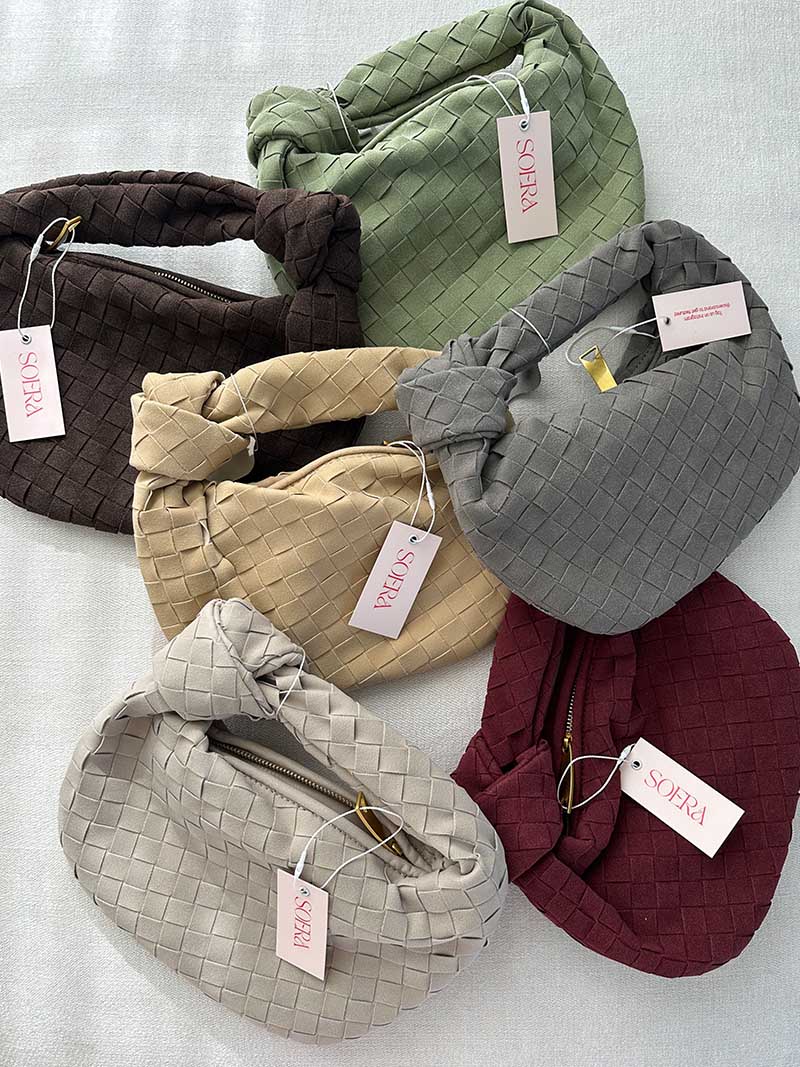 Mini-Suede Vævet Taske