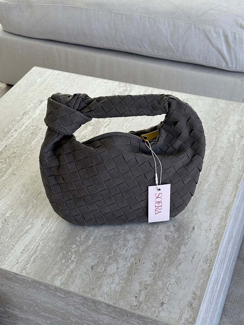 Mini-Suede Vævet Taske