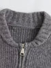 BEAN | Warme Woll-Strickjacke mit Reißverschluss