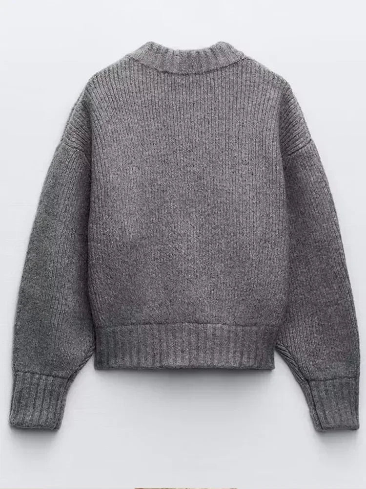 BEAN | Warme Woll-Strickjacke mit Reißverschluss