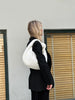 Elegant gewebte skuldertaske medium