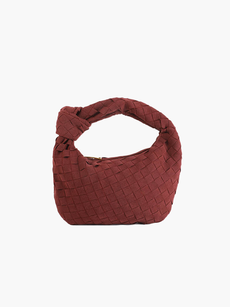 Mini-Suede Vævet Taske