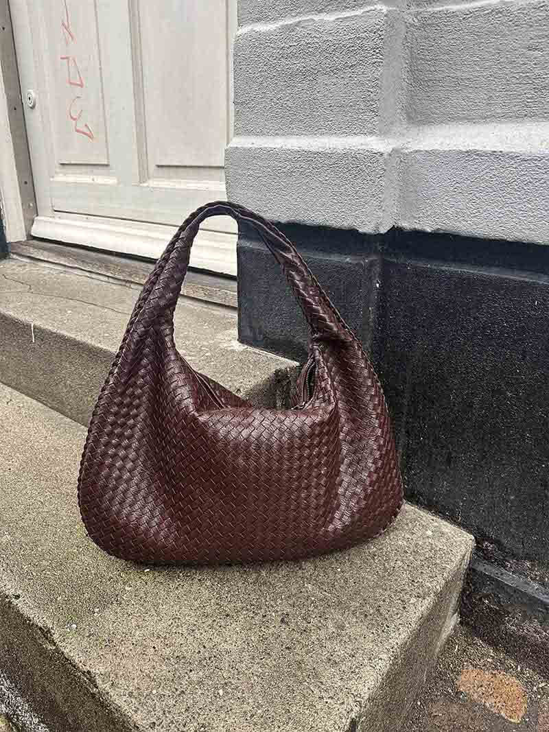 Vævet Oversized Skuldertaske