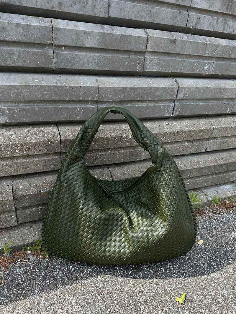 Vævet Oversized Skuldertaske