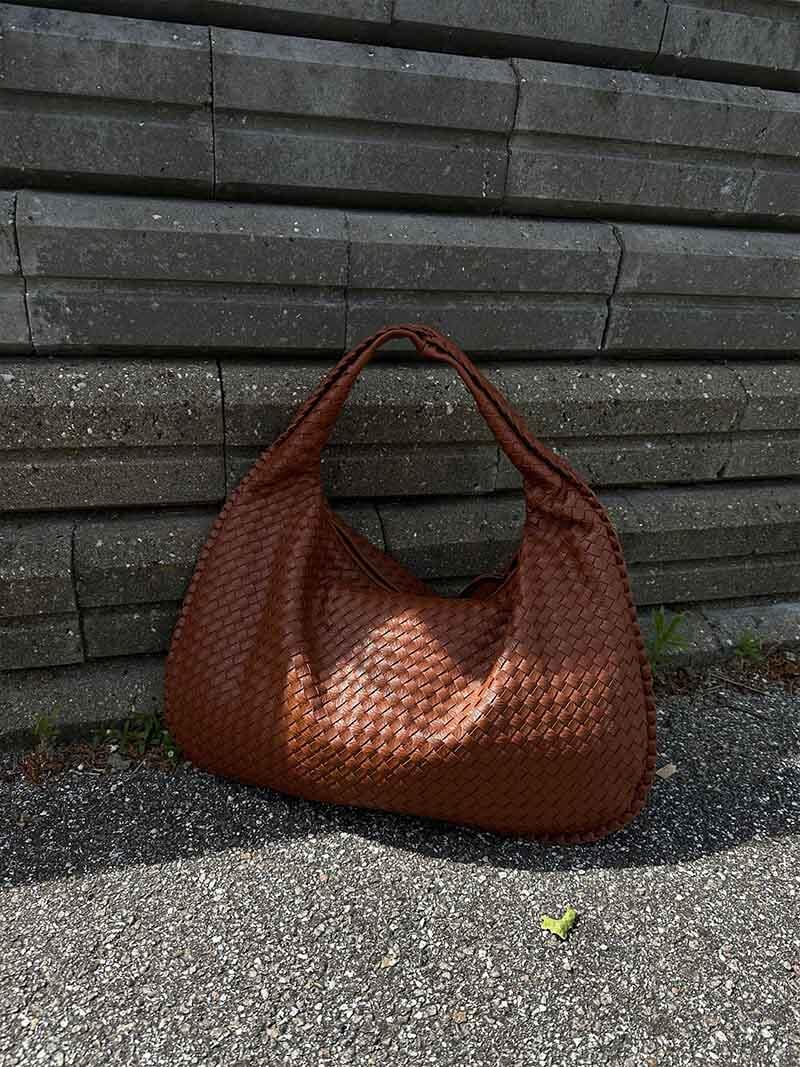 Vævet Oversized Skuldertaske