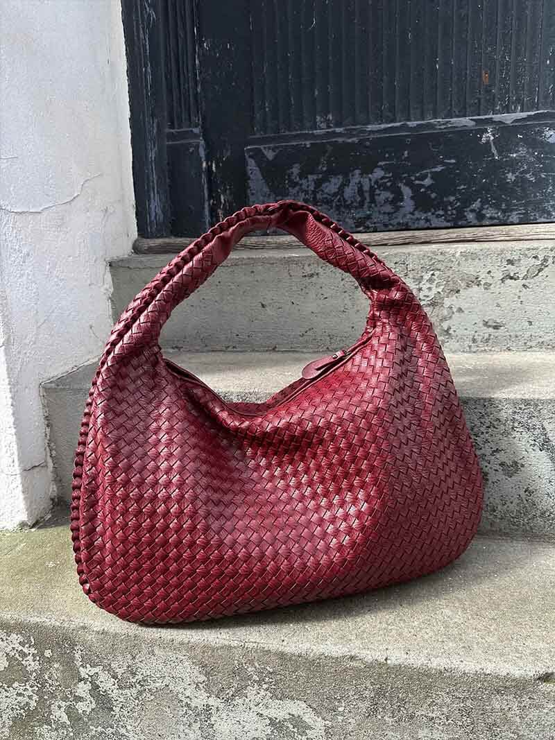 Vævet Oversized Skuldertaske