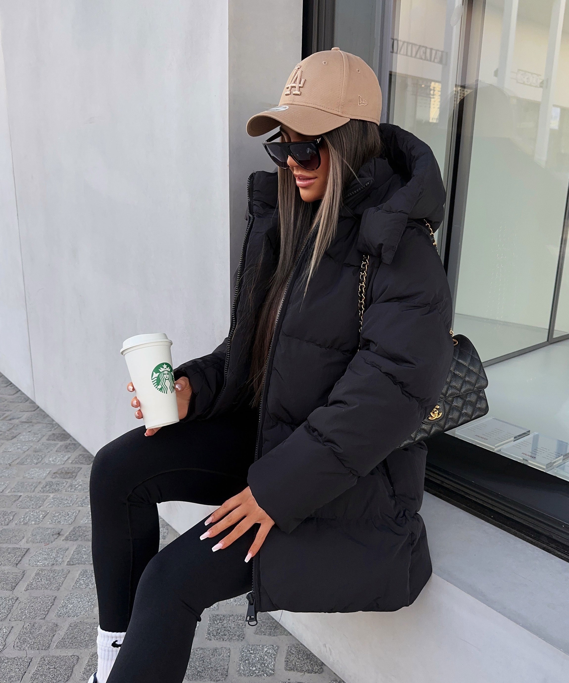 Jena | Oversized Sort Jakke
