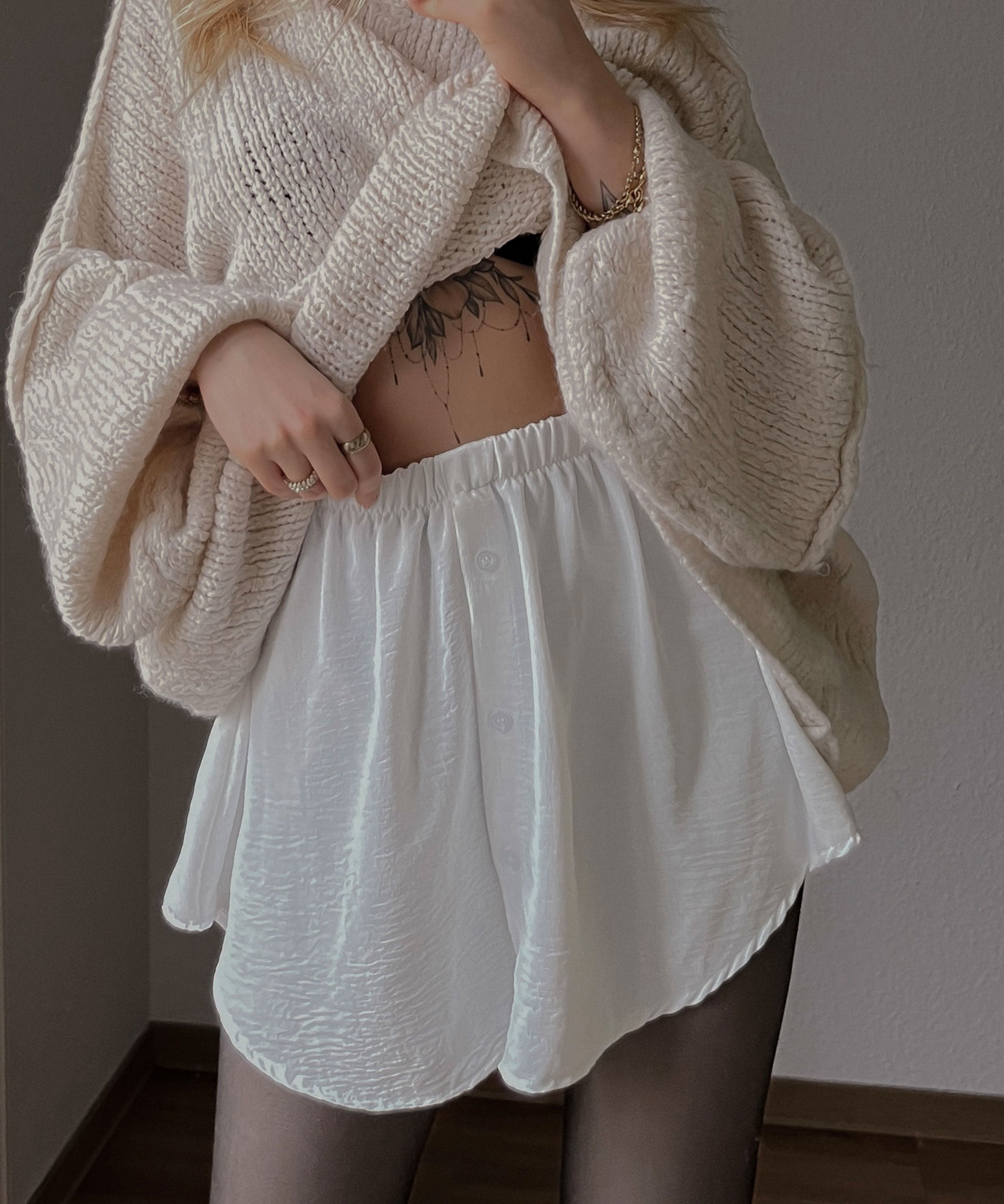Marie | Elegant Hvid Skørt