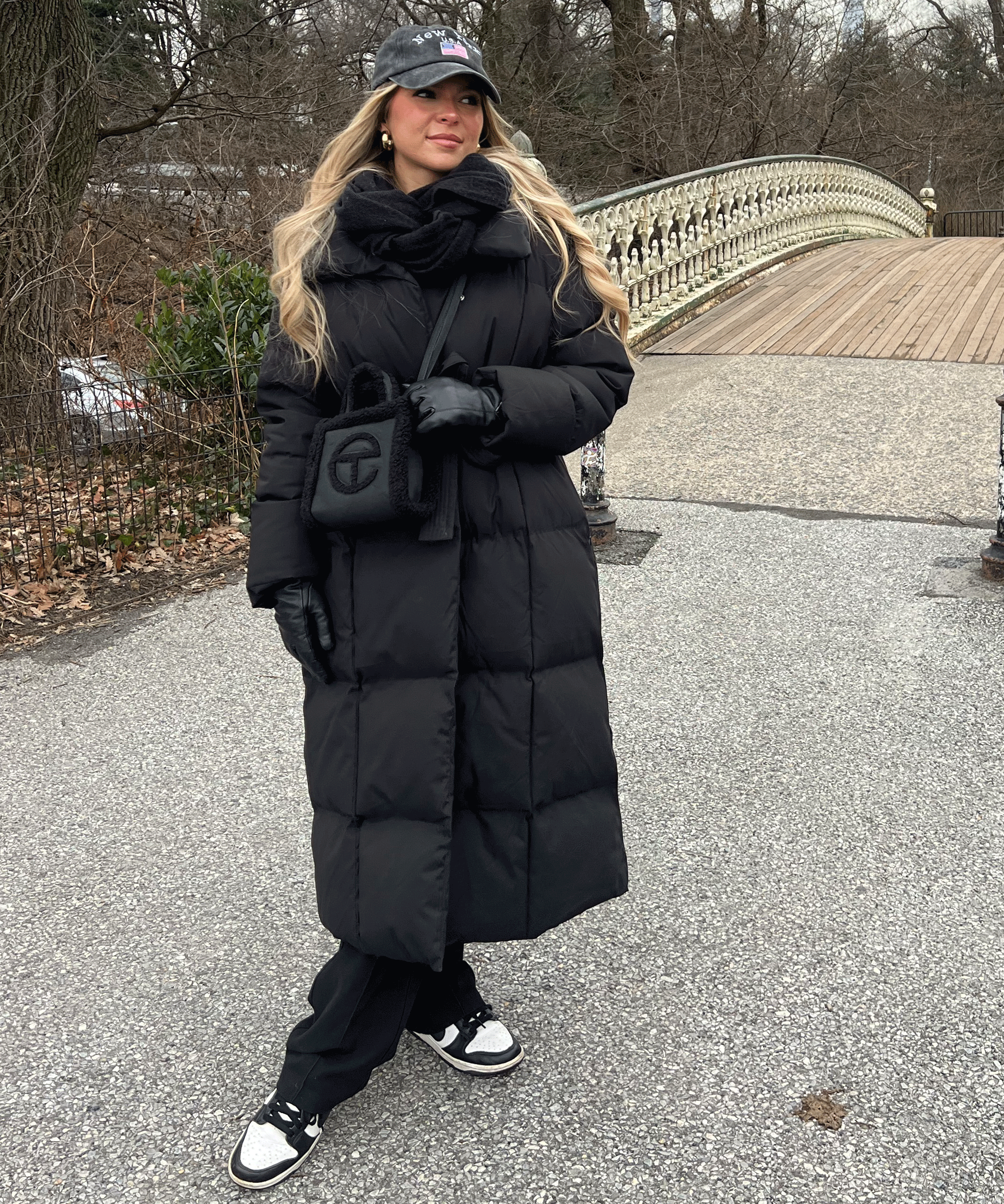Leigh | Overdimensioneret Parka i Sort