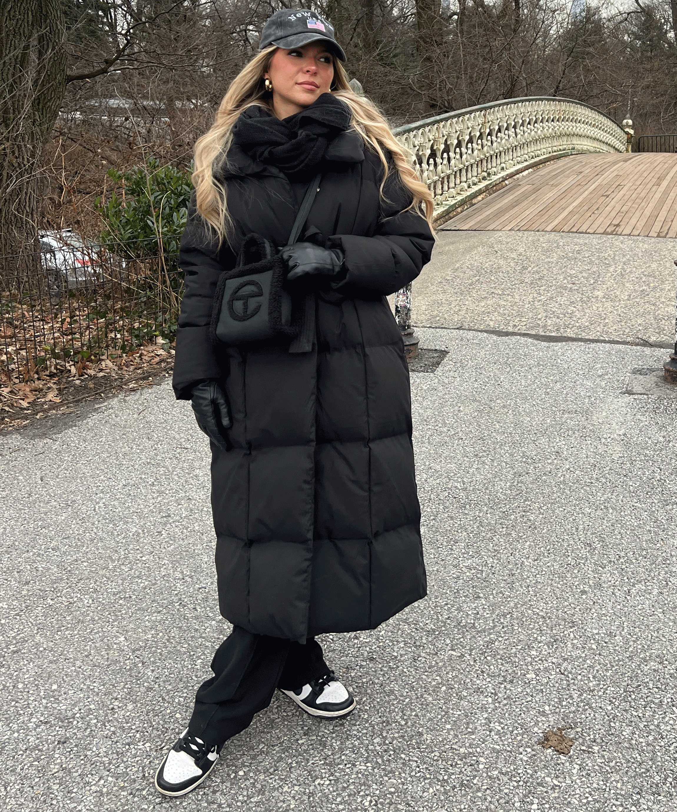 Leigh | Overdimensioneret Parka i Sort