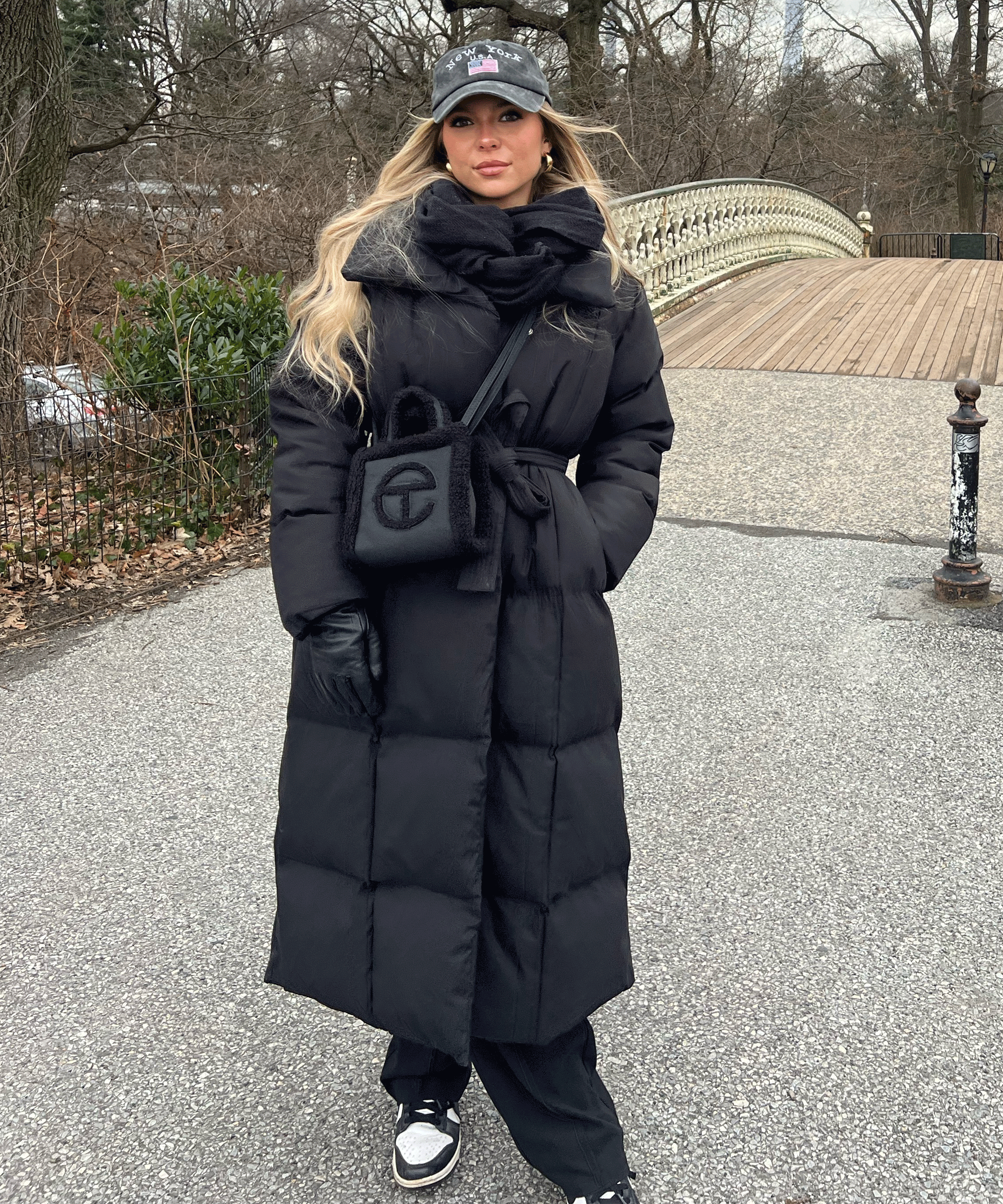 Leigh | Overdimensioneret Parka i Sort