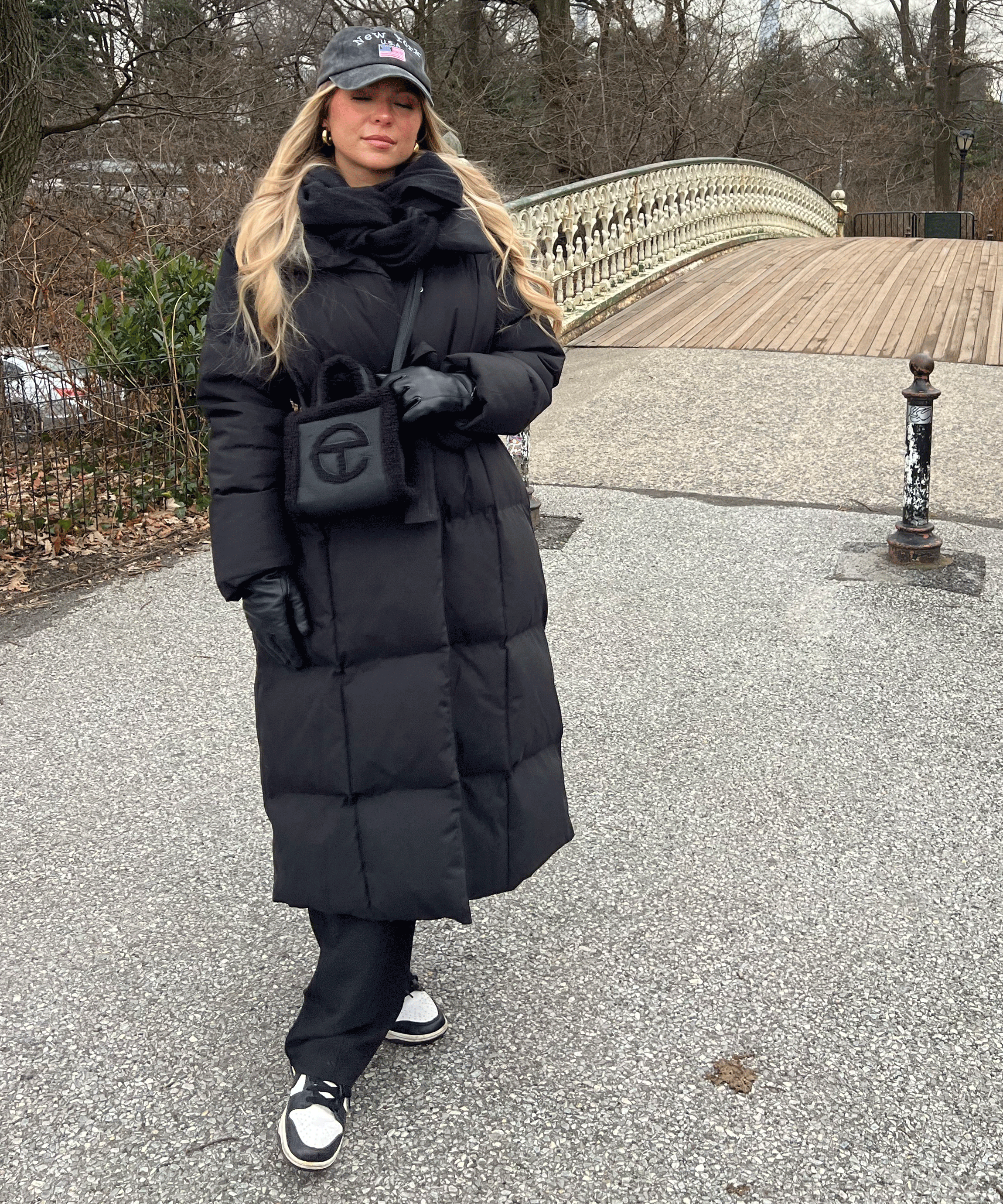 Leigh | Overdimensioneret Parka i Sort