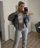 Alana | Mørkegrå Strikjakke