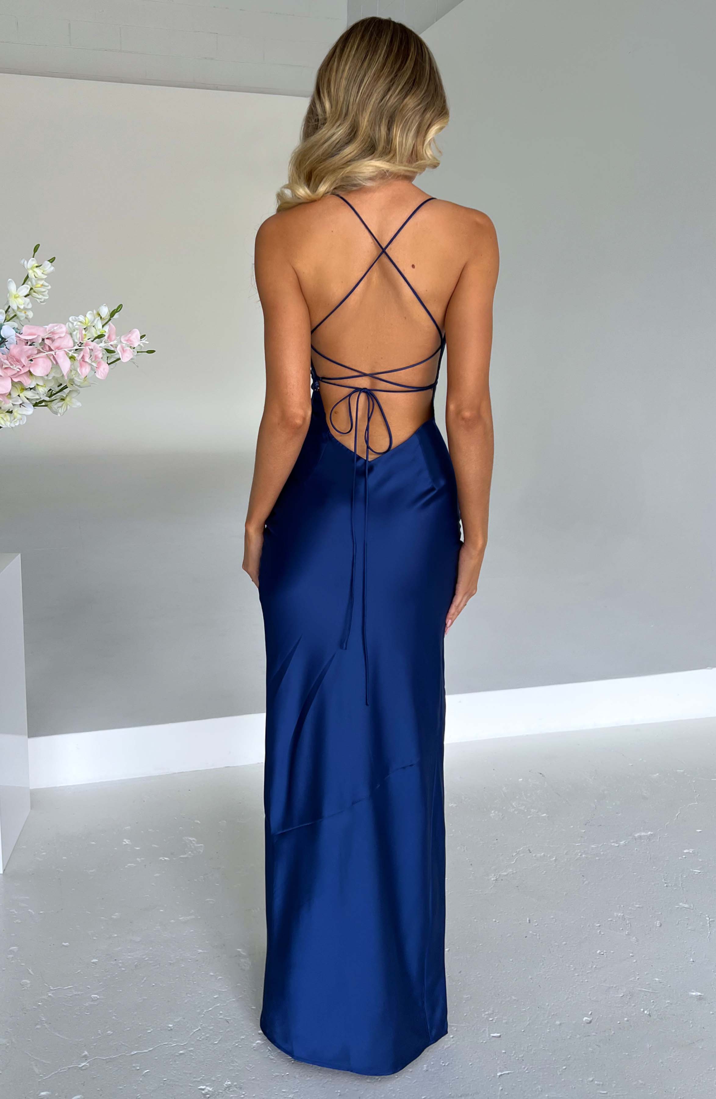 Maica | Maxikleid - Marineblau