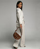 Faye | Oversize Musselinbluse i Beige