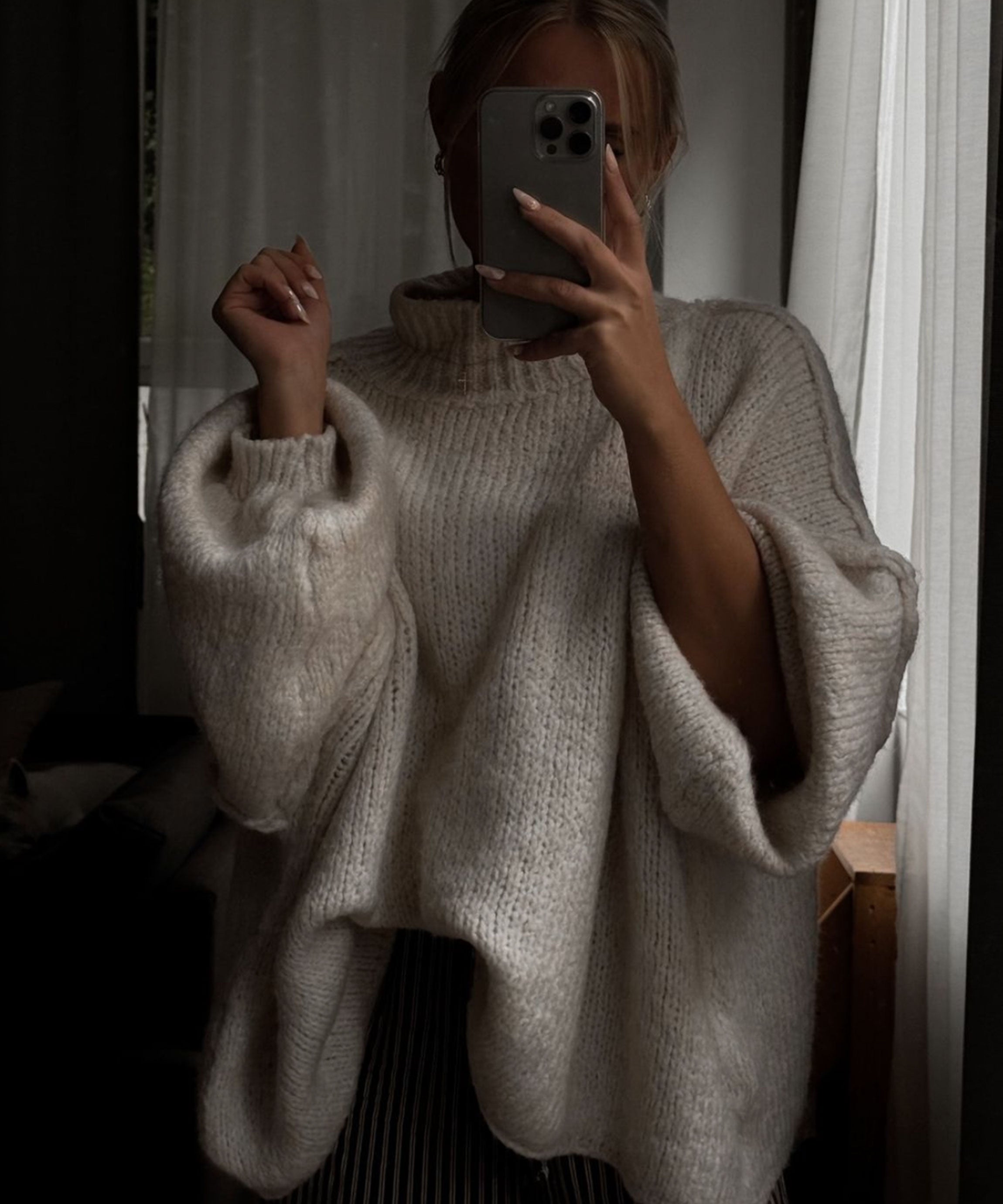 Natalie | Oversized Sweater Beige