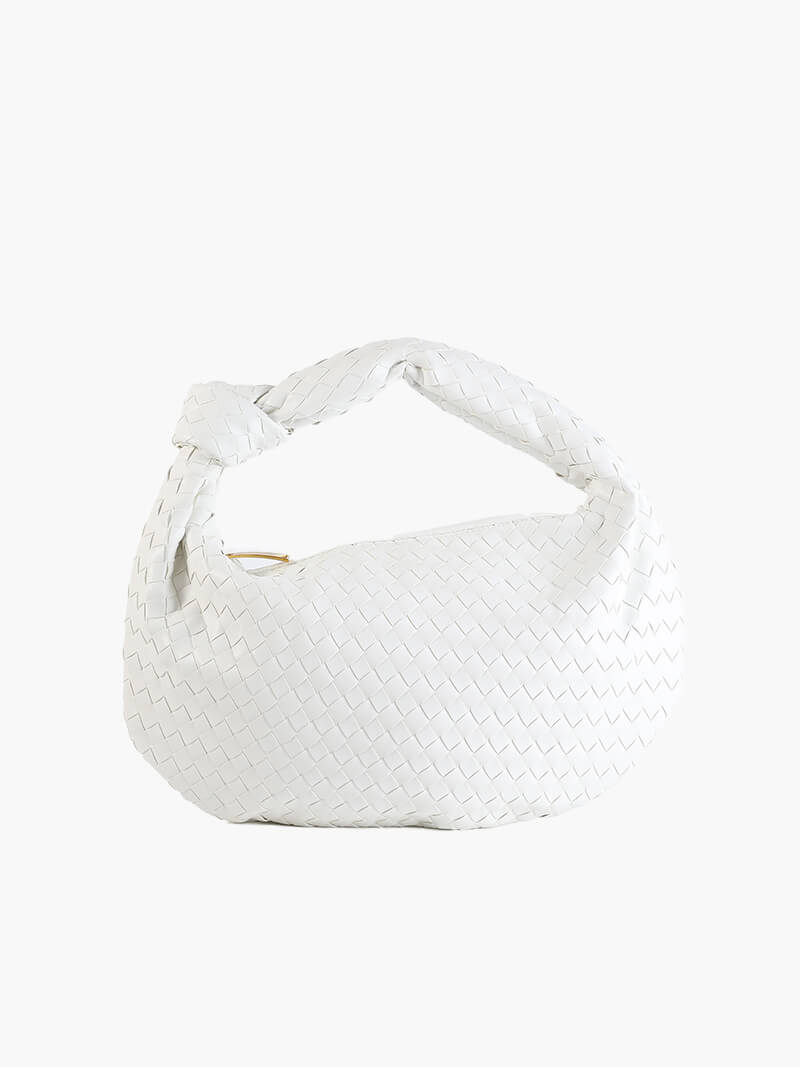 Elegant gewebte skuldertaske medium
