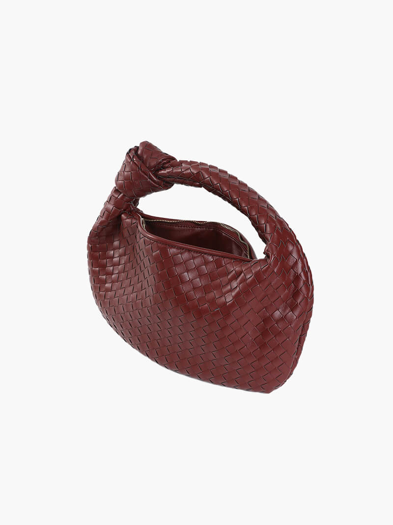 Elegant gewebte skuldertaske medium