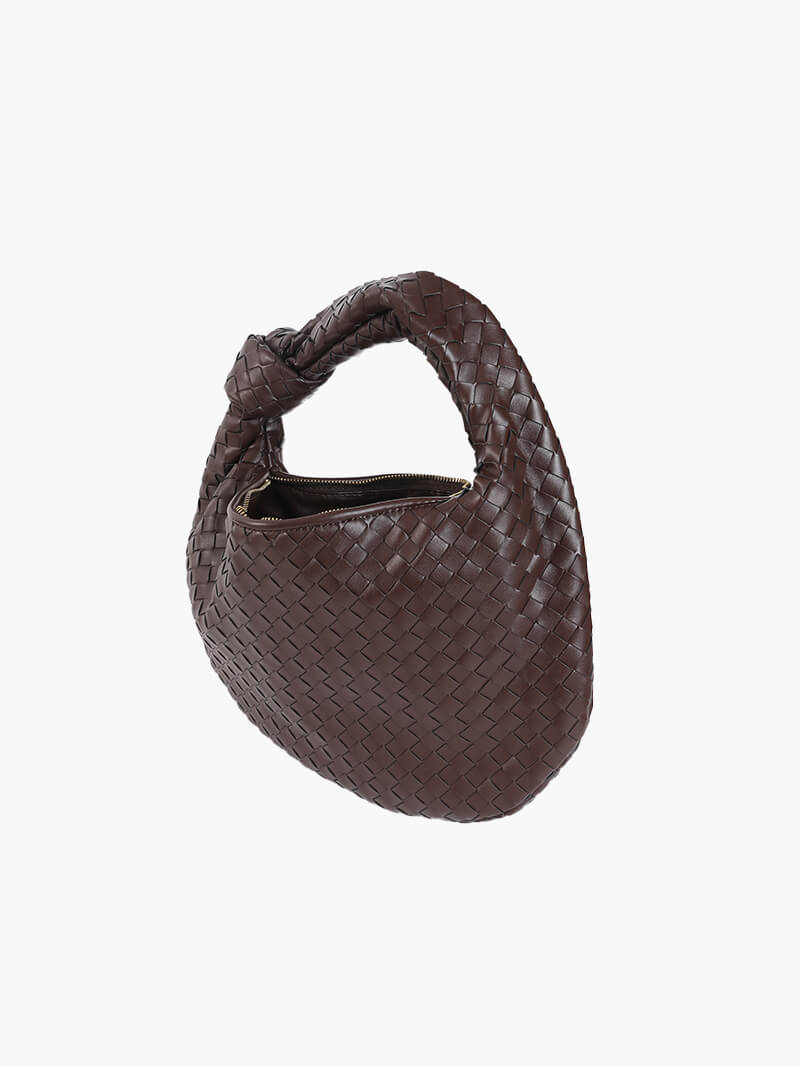 Elegant gewebte skuldertaske medium