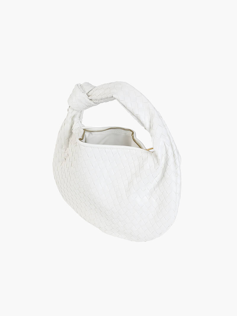 Elegant gewebte skuldertaske medium