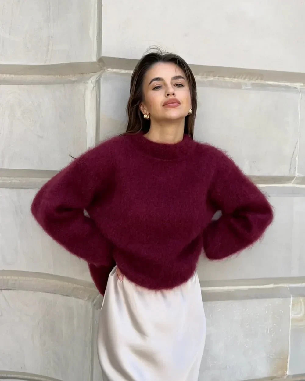 Caly - Mohair Strikpullover
