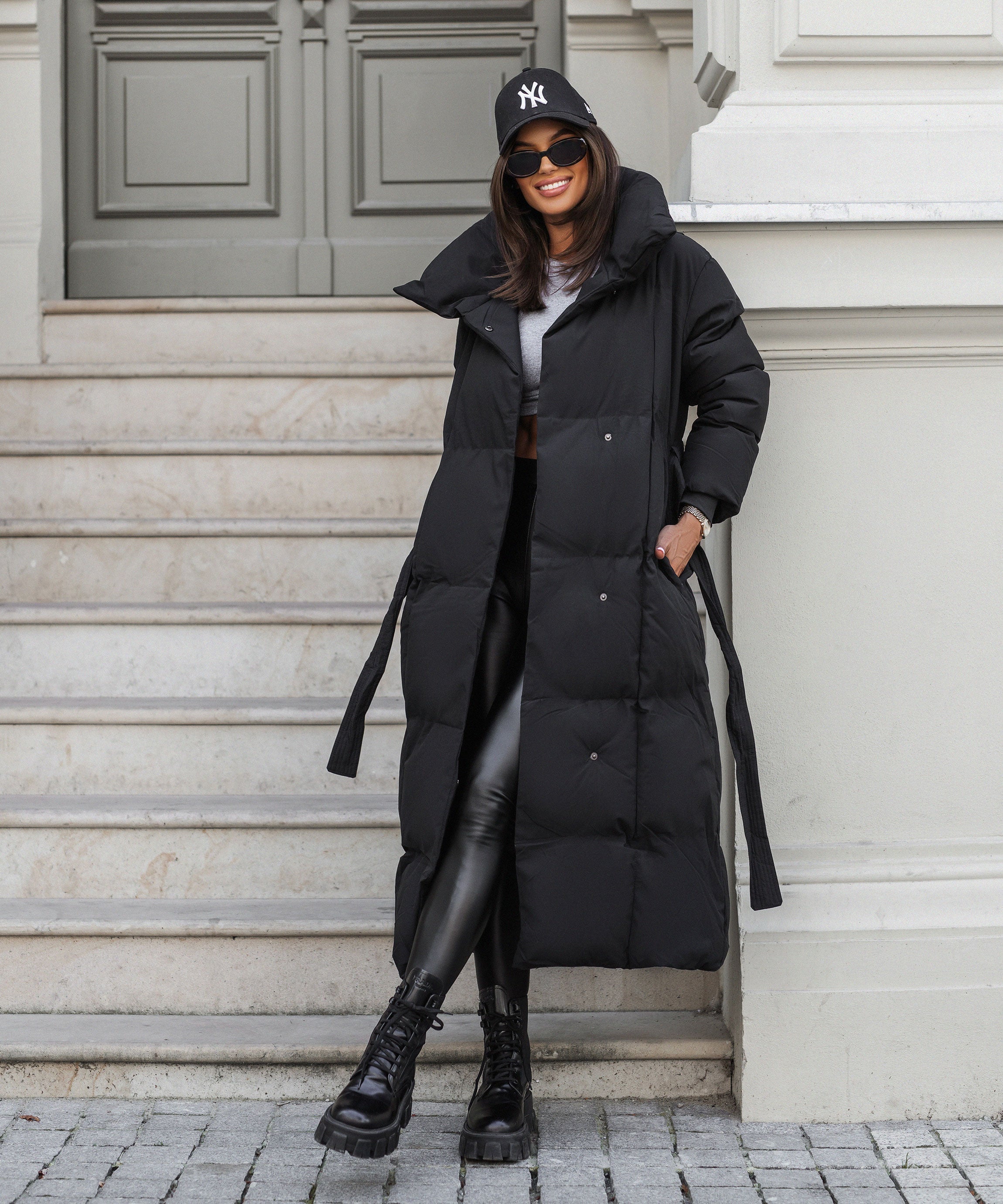 Leigh | Overdimensioneret Parka i Sort